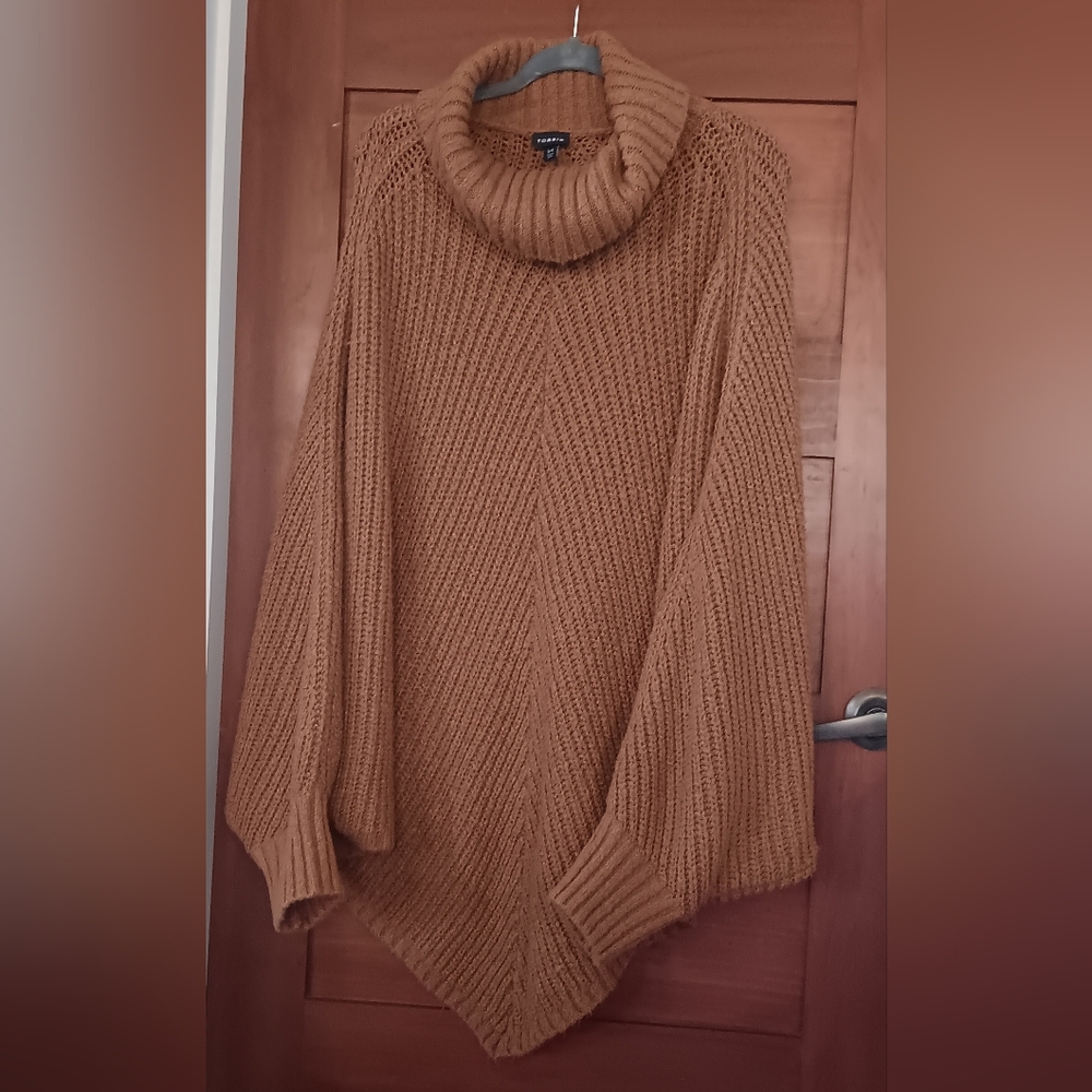 Torrid Warm Tan Cowl Neck Sweater